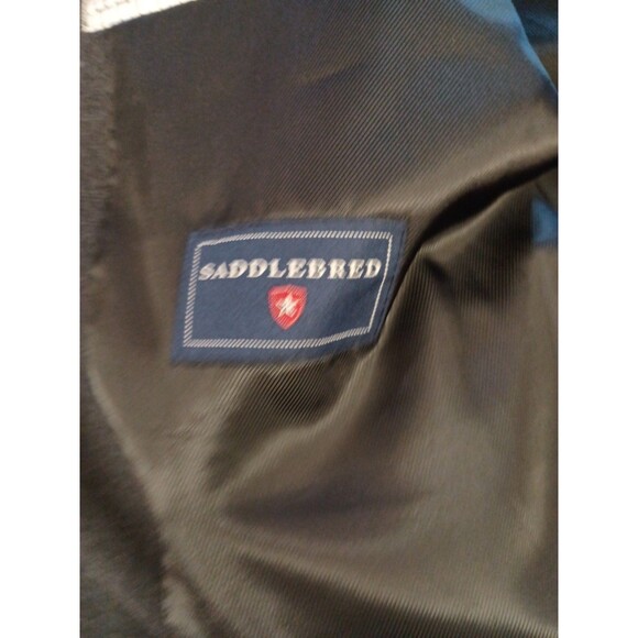 Saddlebred Mens Blazer Jacket Size 48R Dark Gray - Picture 9 of 10
